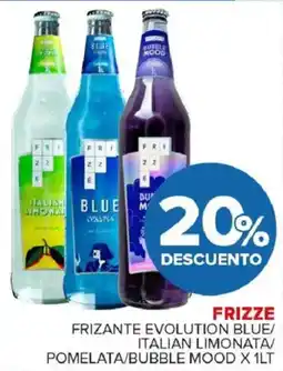 Carrefour Maxi Frizze frizante evolution blue/ italian limonata/ pomelata/bubble mood oferta