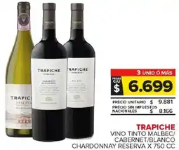 Carrefour Maxi Trapiche vino tinto malbec oferta