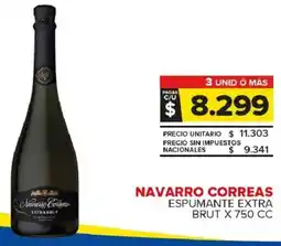 Carrefour Maxi Navarro correas espumante extra brut oferta