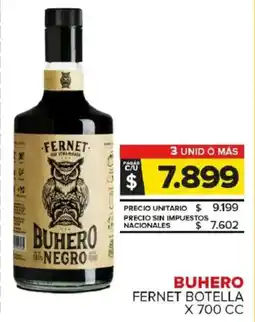 Carrefour Maxi Buhero fernet botella oferta
