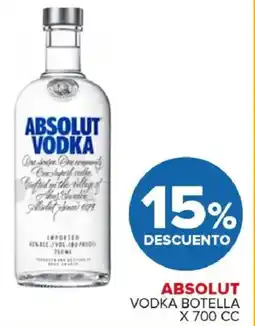 Carrefour Maxi Absolut vodka botella oferta