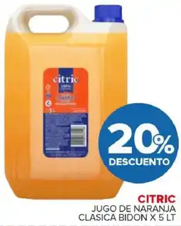 Carrefour Maxi Citric jugo de naranja clasica bidon oferta