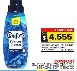 Carrefour Maxi Comfort suavizante concent cui! esencial bot oferta