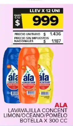 Carrefour Maxi Ala lavavajilla concent limon/oceano/pomelo botella oferta