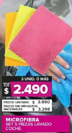 Carrefour Maxi Microfibra set 5 piezas lavado coche oferta