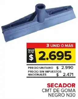 Carrefour Maxi Secador cmt de goma negro n30 oferta