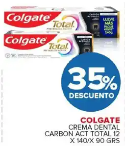 Carrefour Maxi Colgate crema dental carbon act total oferta