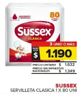 Carrefour Maxi Sussex servilleta clasica oferta