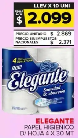Carrefour Maxi Elegante papel higienico d/ hoja oferta