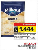 Carrefour Maxi Milkaut queso rallado oferta