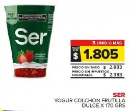 Carrefour Maxi Ser yogur colchon frutilla dulce oferta