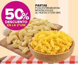 Carrefour Maxi Pastas fusiles/tirabuzon/ mostacholes al huevo oferta