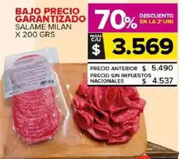Carrefour Maxi Bajo precio garantizado salame milan oferta