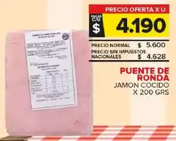 Carrefour Maxi Puente de ronda jamon cocido oferta