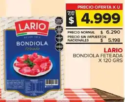 Carrefour Maxi Lario bondiola feteada oferta