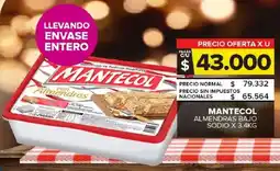Carrefour Maxi Mantecol almendras bajo sodio oferta