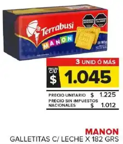 Carrefour Maxi Manon galletitas c/ leche oferta