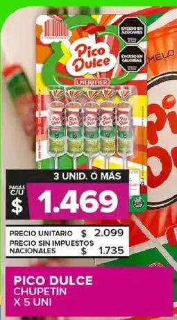 Carrefour Maxi Pico dulce chupetin oferta