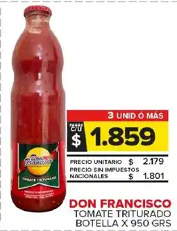 Carrefour Maxi Don francisco tomate triturado botella oferta