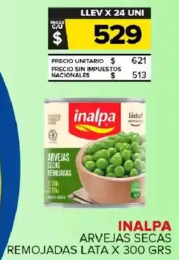 Carrefour Maxi Inalpa arvejas secas remojadas lata oferta