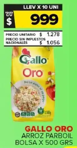 Carrefour Maxi Gallo oro arroz parboil bolsa oferta
