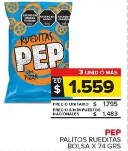 Carrefour Maxi Pep palitos rueditas bolsa oferta