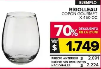 Carrefour Maxi Rigolleau copon gourmet oferta