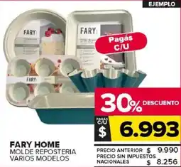 Carrefour Maxi Fary home molde reposteria varios modelos oferta
