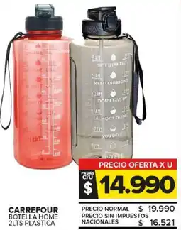 Carrefour Maxi Carrefour botella home plastica oferta