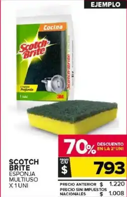 Carrefour Maxi Scotch brite esponja multiuso oferta