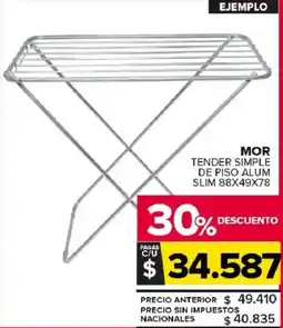 Carrefour Maxi Mor tender simple de piso alum slim oferta