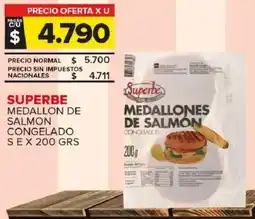 Carrefour Maxi Superbe medallon de salmon congelado oferta