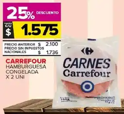 Carrefour Maxi Carrefour hamburguesa congelada oferta