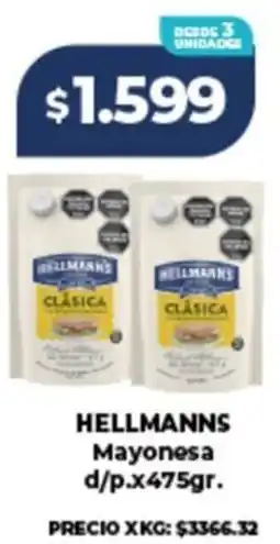 Supermayorista Vital Hellmann's mayonesa d/p. oferta