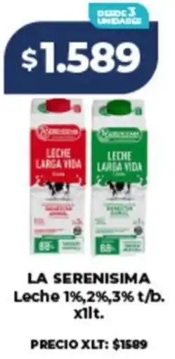 Supermayorista Vital La serenisima leche 1%,2%,3% t/b. oferta