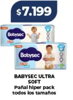 Supermayorista Vital Babysec ultra soft pañal hiper pack todos los tamaños oferta