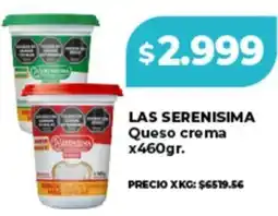 Supermayorista Vital Las serenisima queso crema oferta