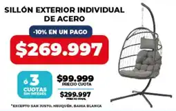 Supermayorista Vital Sillón exterior individual de acero oferta