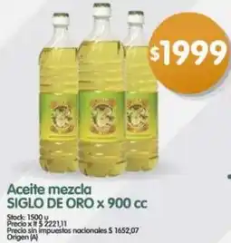 Supermercados Buenos Días Siglo de oro aceite mezcla oferta