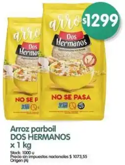 Supermercados Buenos Días Dos hermanos arroz parboil oferta