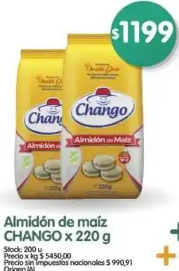 Supermercados Buenos Días Chango almidón de maíz oferta