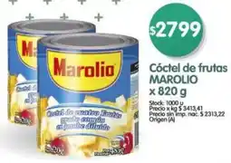 Supermercados Buenos Días Marolio cóctel de frutas oferta