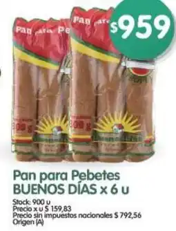 Supermercados Buenos Días Buenos dias pan para pebetes oferta