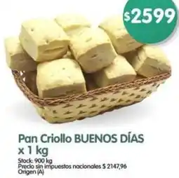 Supermercados Buenos Días Buenos días pan criollo oferta