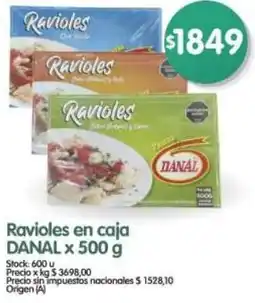 Supermercados Buenos Días Danalravioles en caja oferta