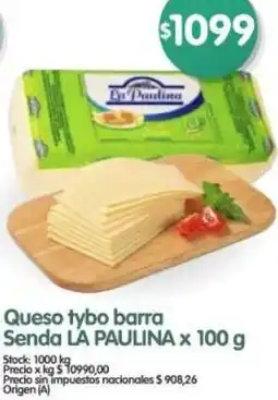 Supermercados Buenos Días La paulina queso tybo barra senda oferta