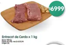 Supermercados Buenos Días Entrecot de Cerdo oferta
