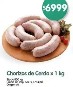 Supermercados Buenos Días Chorizos de cerdo oferta