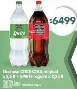 Supermercados Buenos Días Coca cola gaseosa original oferta