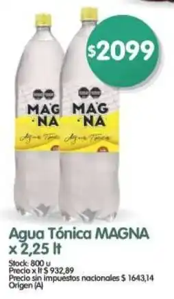 Supermercados Buenos Días Magna agua tónica oferta